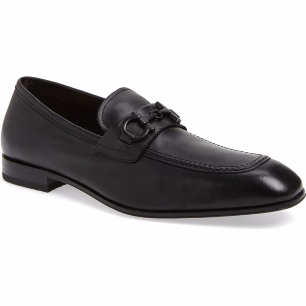 Salvatore Ferragamo Black Asten Bit Loafer 8.5E